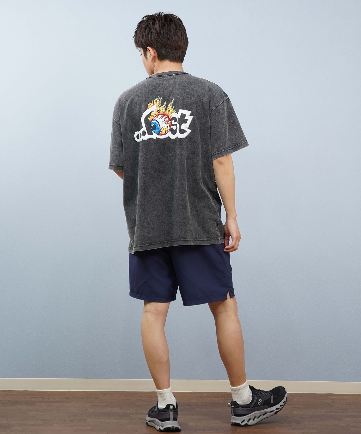 LOST ロスト 半袖 Tシャツ メンズ バックプリント ロゴ L25S-2113 ムラサキスポーツ限定(CBK-M)