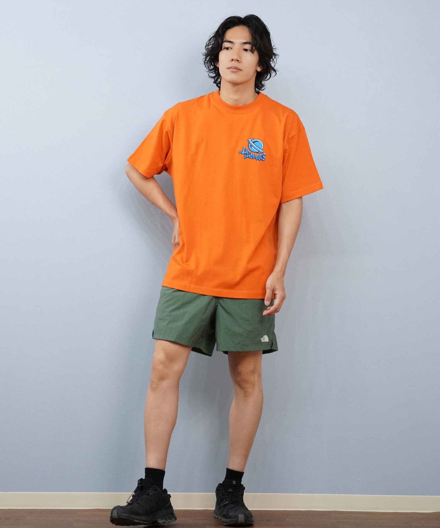 LOST ロスト 半袖 Tシャツ メンズ バックプリント L25S-2114 ムラサキスポーツ限定(CBK-M)