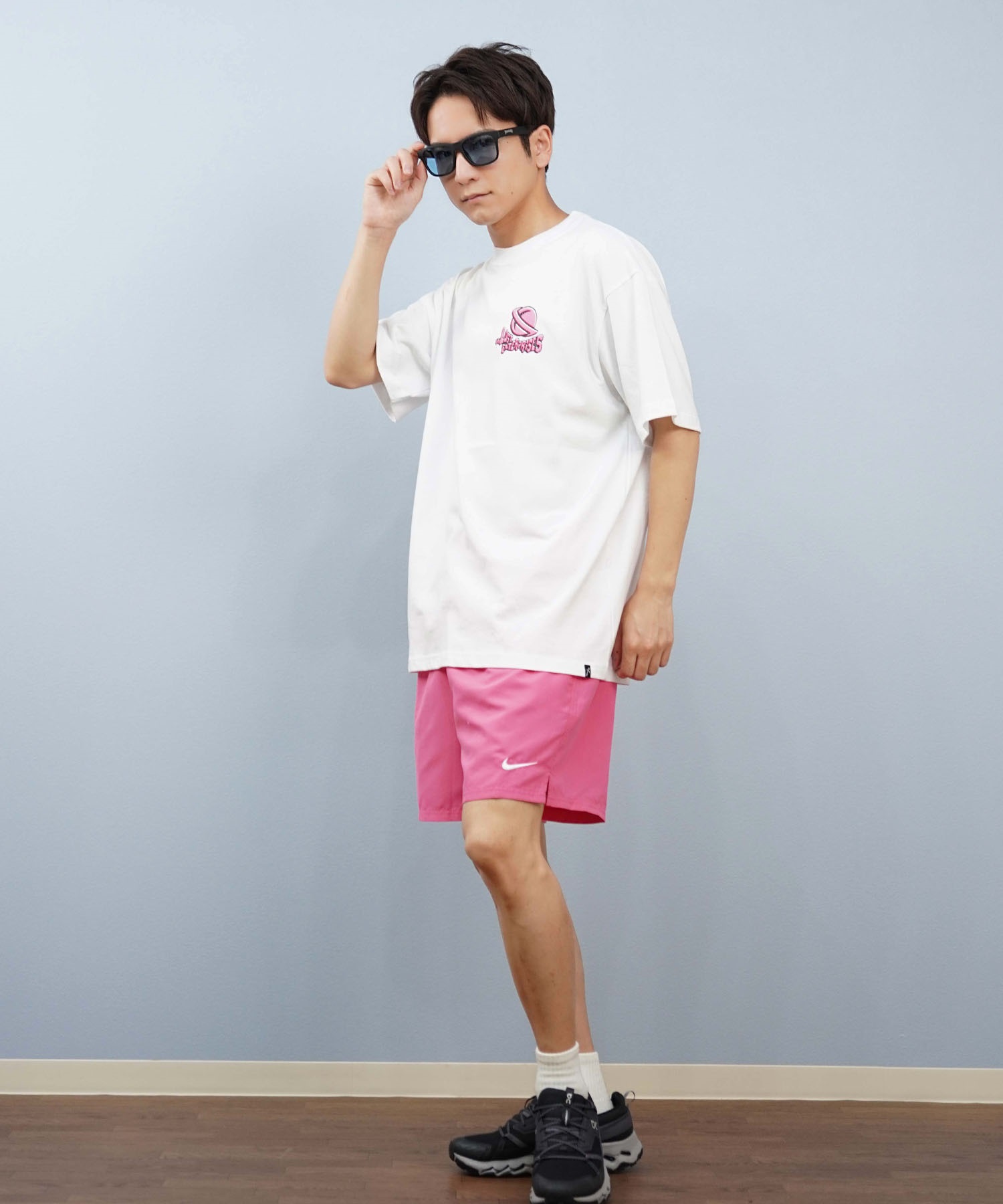 LOST ロスト 半袖 Tシャツ メンズ バックプリント L25S-2114 ムラサキスポーツ限定(CBK-M)