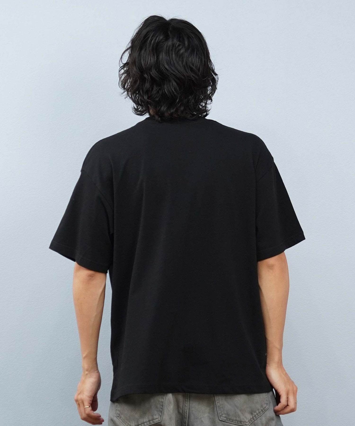 LOST ロスト 半袖 Tシャツ メンズ フロントプリント ロゴ L25S-2116 ムラサキスポーツ限定(BLK-M)