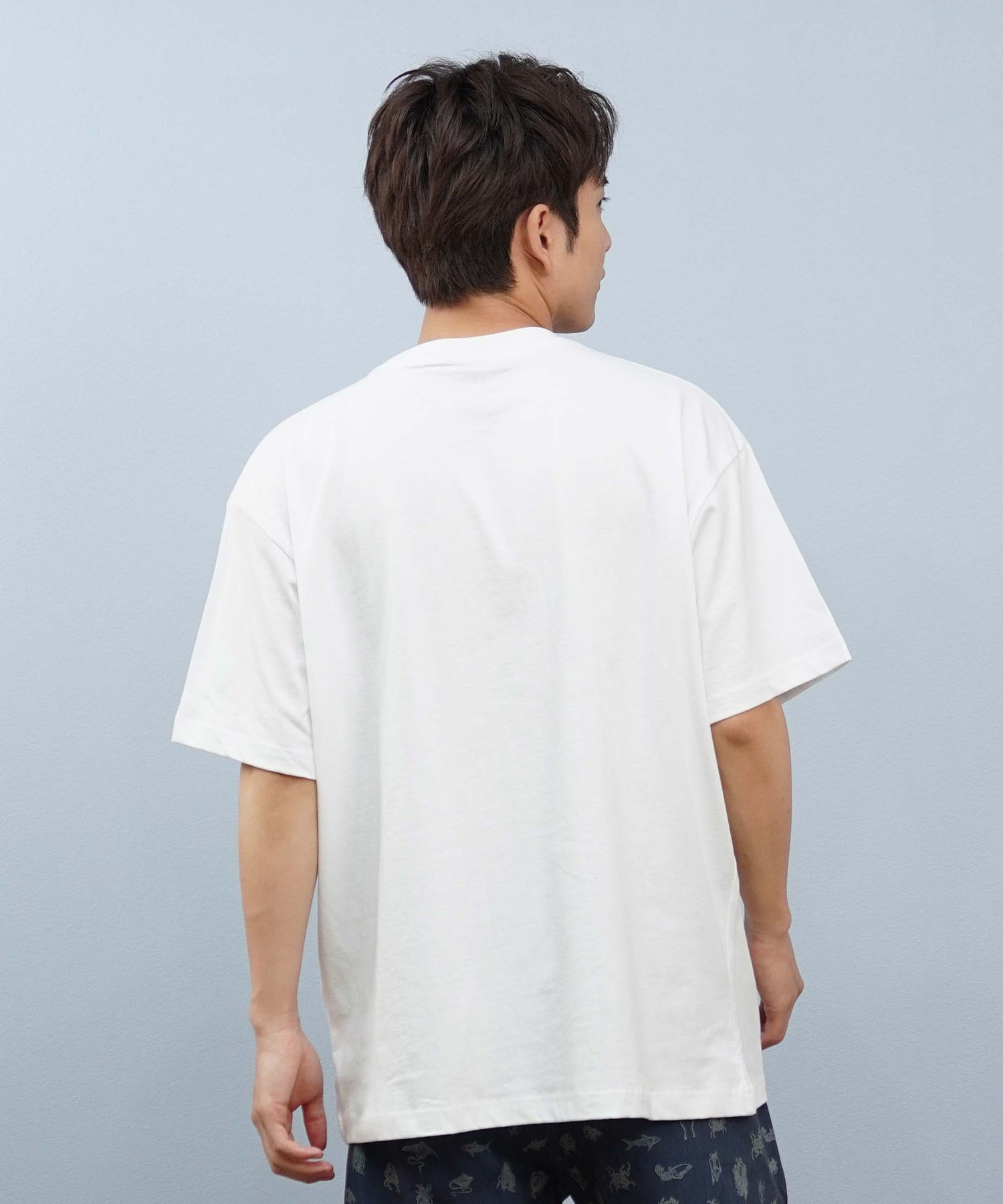 LOST ロスト 半袖 Tシャツ メンズ フロントプリント ロゴ L25S-2116 ムラサキスポーツ限定(BLK-M)
