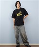 LOST ロスト 半袖 Tシャツ メンズ フロントプリント ロゴ L25S-2116 ムラサキスポーツ限定(BLK-M)