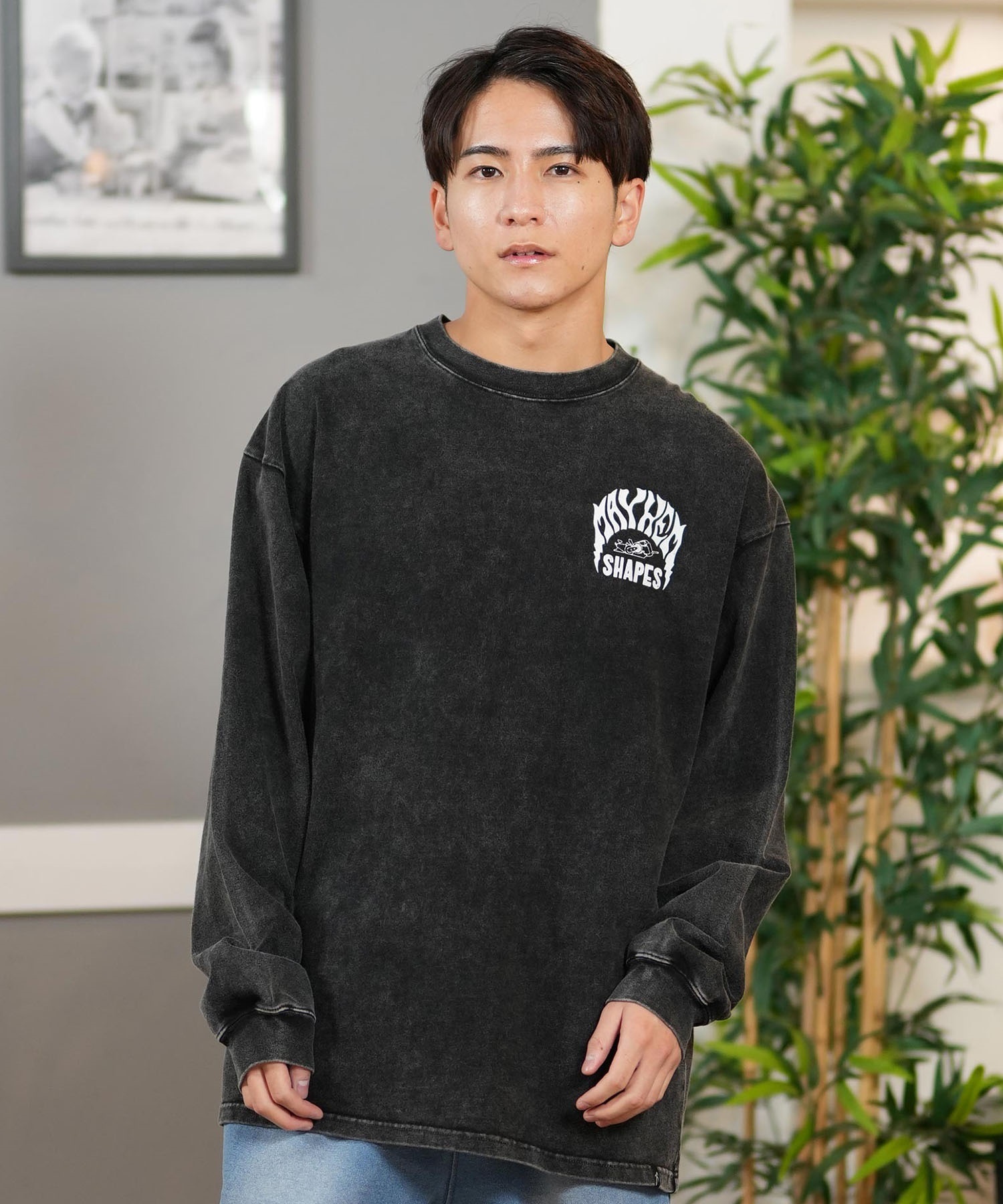 lost ロスト 長袖 Tシャツ メンズ バックプリント オーバーサイズ ユニ