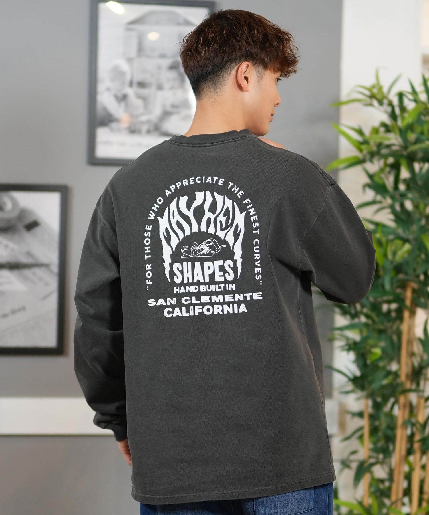 lost ロスト 長袖 Tシャツ メンズ バックプリント オーバーサイズ ユニ