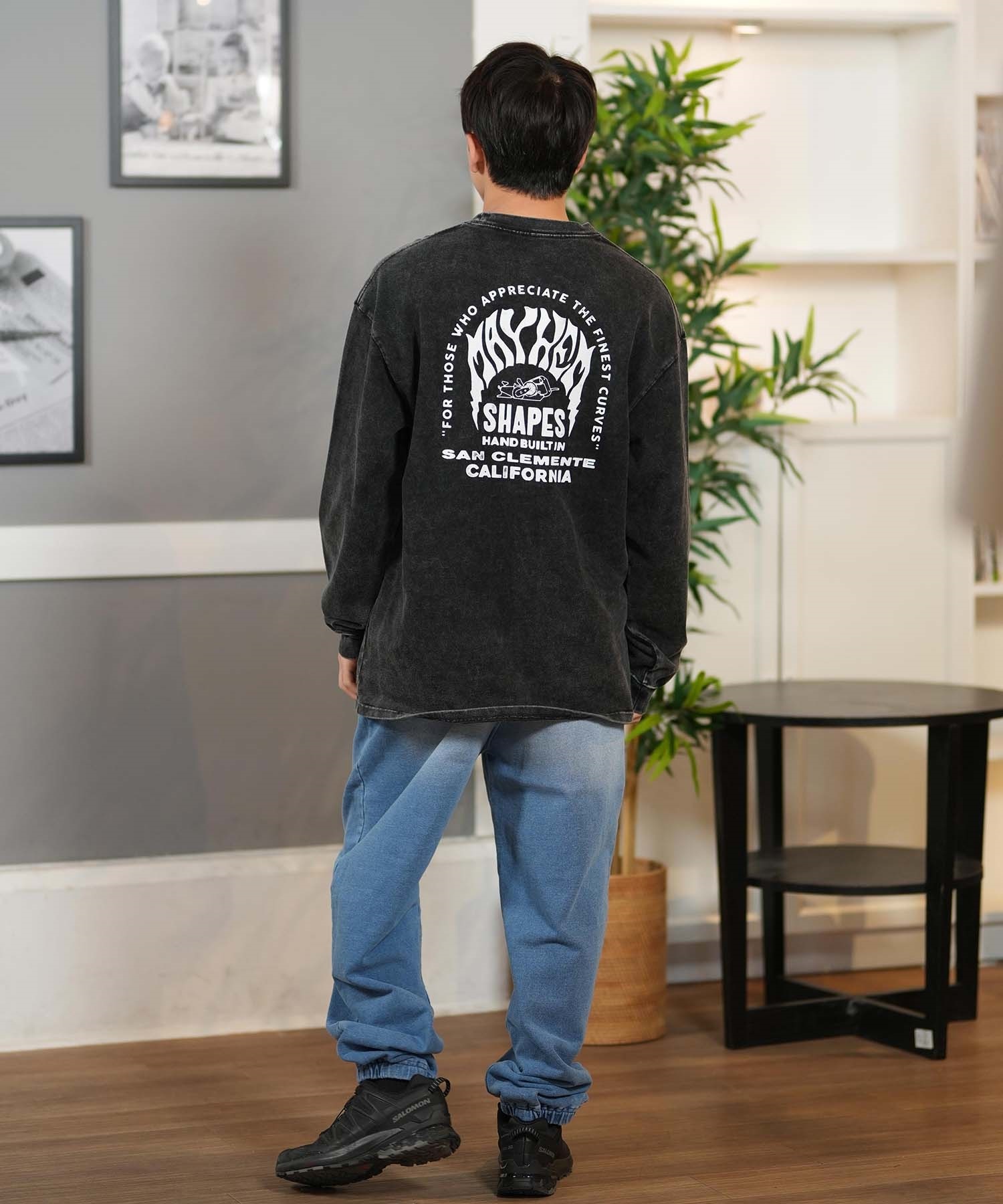 lost ロスト 長袖 Tシャツ メンズ バックプリント オーバーサイズ ユニ