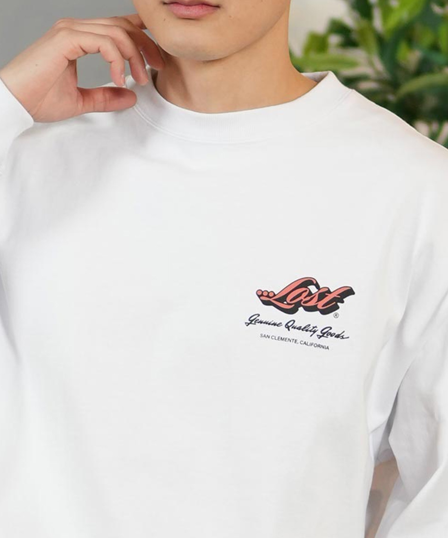 lost ロスト 長袖 Tシャツ メンズ バックプリント オーバーサイズ ユニ