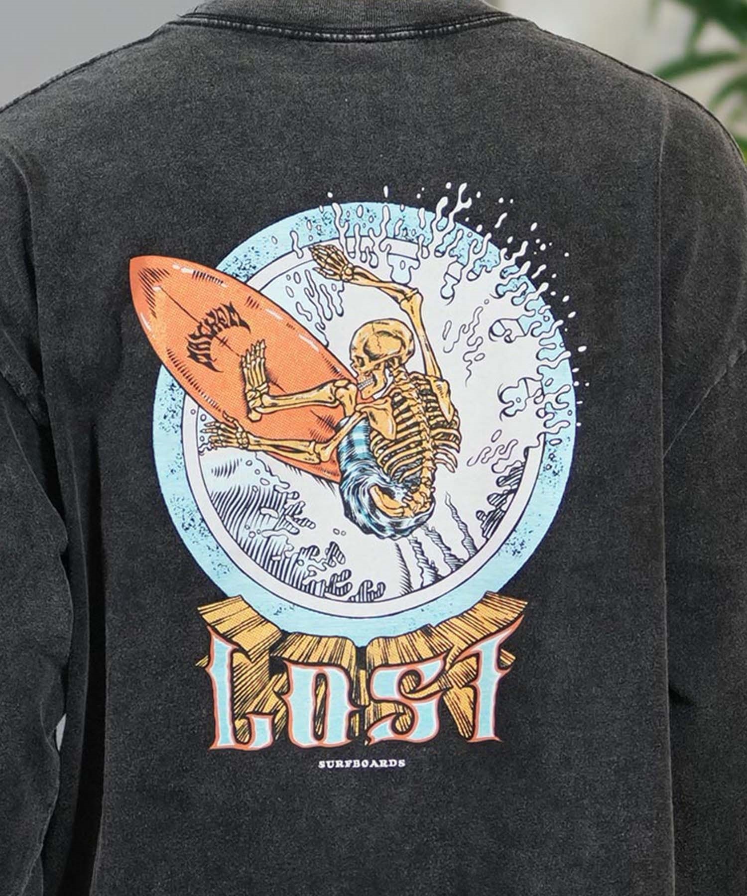 lost ロスト 長袖 Tシャツ メンズ バックプリント オーバーサイズ ユニ