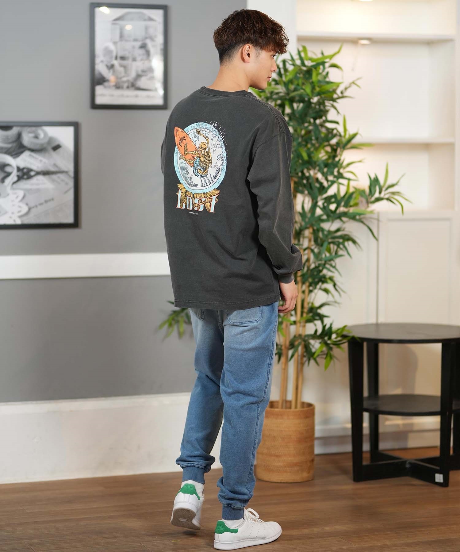 lost ロスト 長袖 Tシャツ メンズ バックプリント オーバーサイズ ユニ