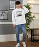 lost ロスト 長袖 Tシャツ メンズ フロントプリント オーバーサイズ ユニセックス ムラサキスポーツ限定 L25S2205(BLACK-M)