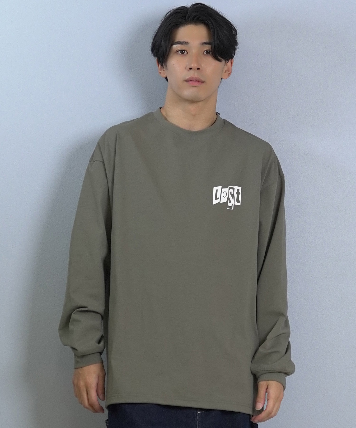 lost ロスト 長袖 Tシャツ ロンT メンズ AIRDRYシリーズ UVカット 遮熱性 吸汗速乾 LOGOS LS TEE L25F-2206 ムラサキスポーツ限定(BLK-M)