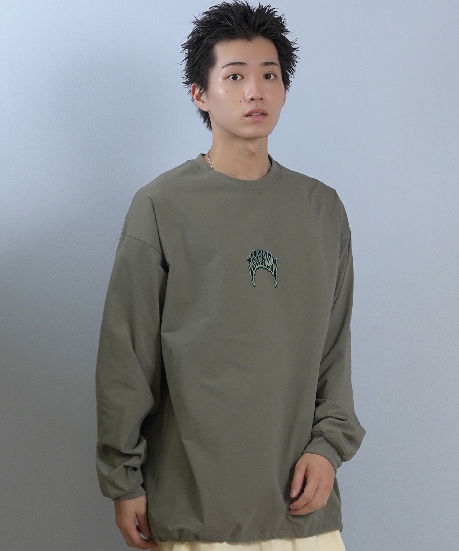 lost ロスト 長袖 Tシャツ ロンT メンズ AIRDRYシリーズ UVカット 遮熱性 吸汗速乾 PISCES LOGO LS TEE L25F-2207 ムラサキスポーツ限定(BLK-M)
