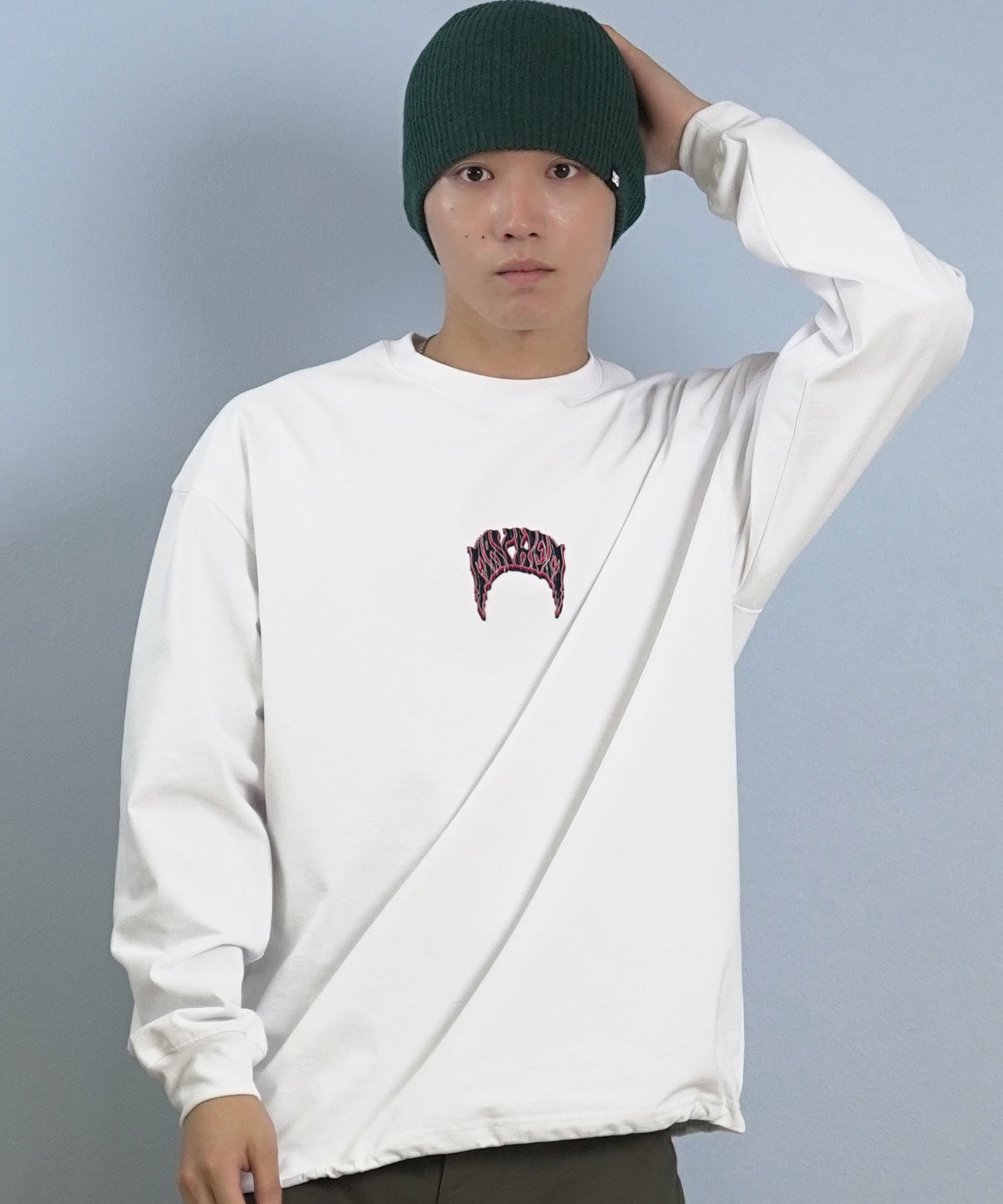 lost ロスト 長袖 Tシャツ ロンT メンズ AIRDRYシリーズ UVカット 遮熱性 吸汗速乾 PISCES LOGO LS TEE L25F-2207 ムラサキスポーツ限定(BLK-M)