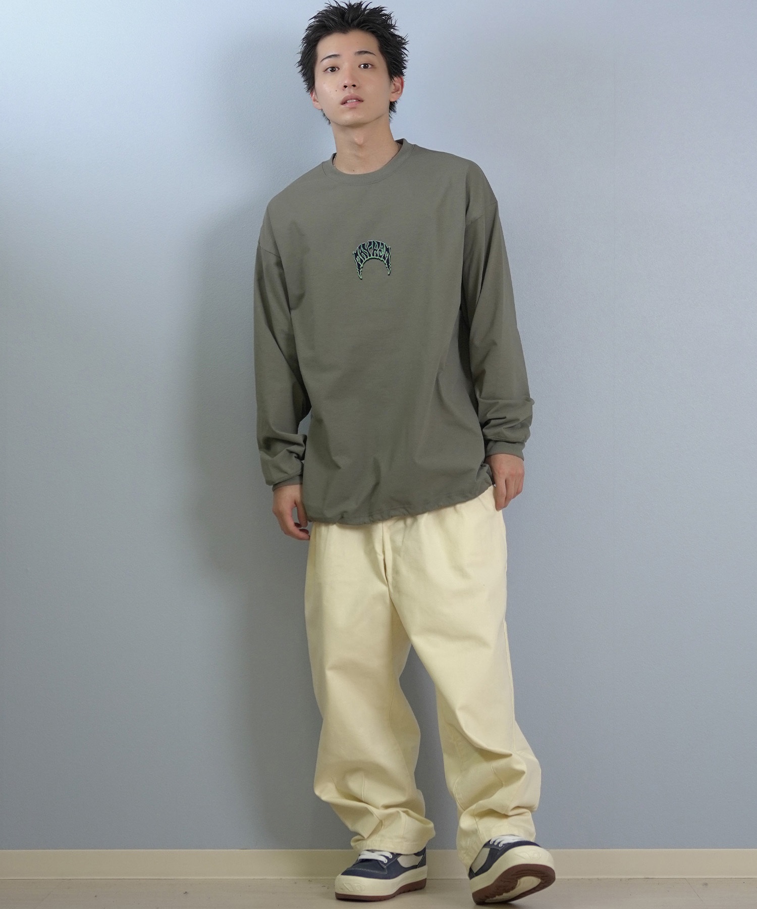 lost ロスト 長袖 Tシャツ ロンT メンズ AIRDRYシリーズ UVカット 遮熱性 吸汗速乾 PISCES LOGO LS TEE L25F-2207 ムラサキスポーツ限定(BLK-M)