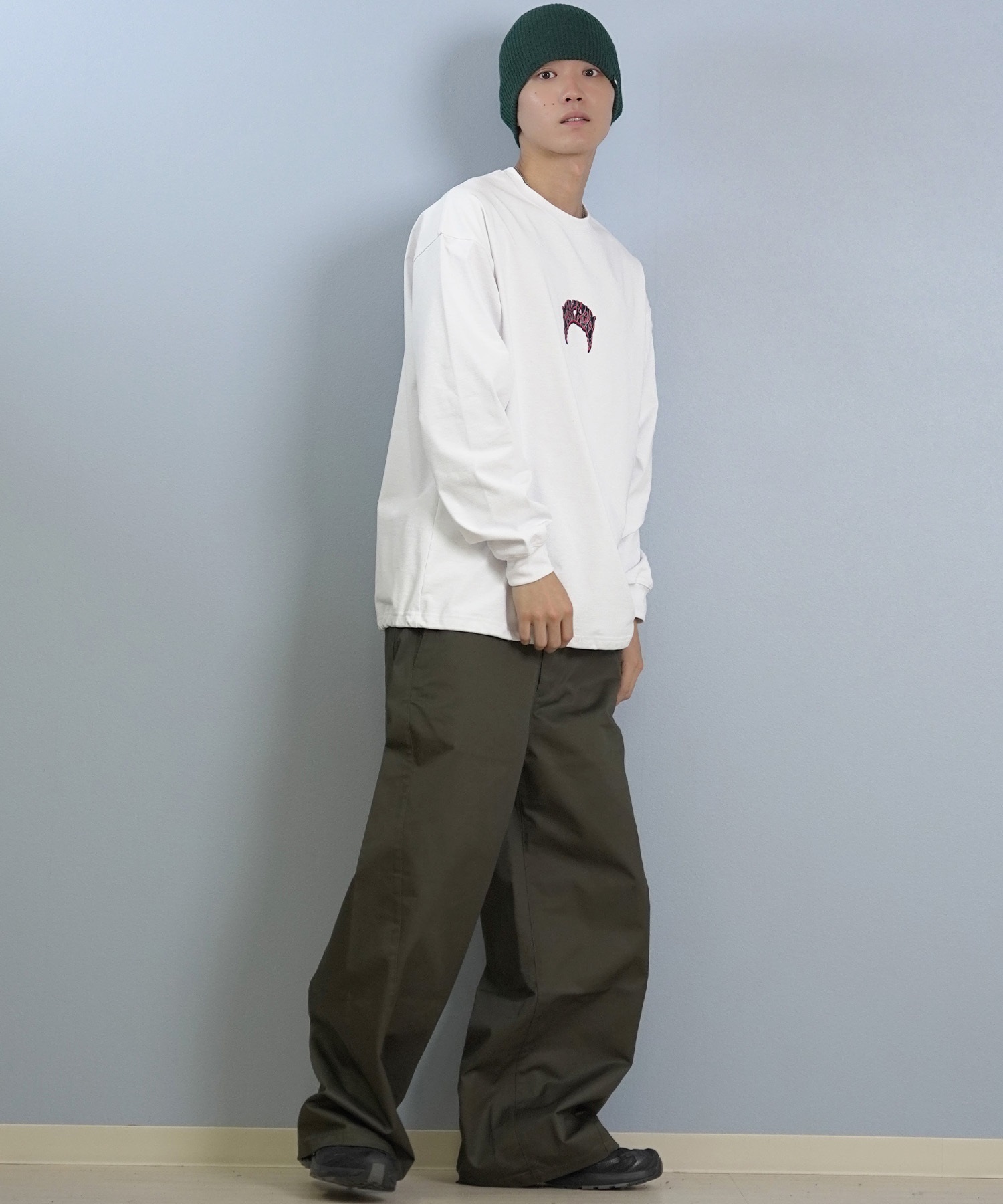 lost ロスト 長袖 Tシャツ ロンT メンズ AIRDRYシリーズ UVカット 遮熱性 吸汗速乾 PISCES LOGO LS TEE L25F-2207 ムラサキスポーツ限定(BLK-M)