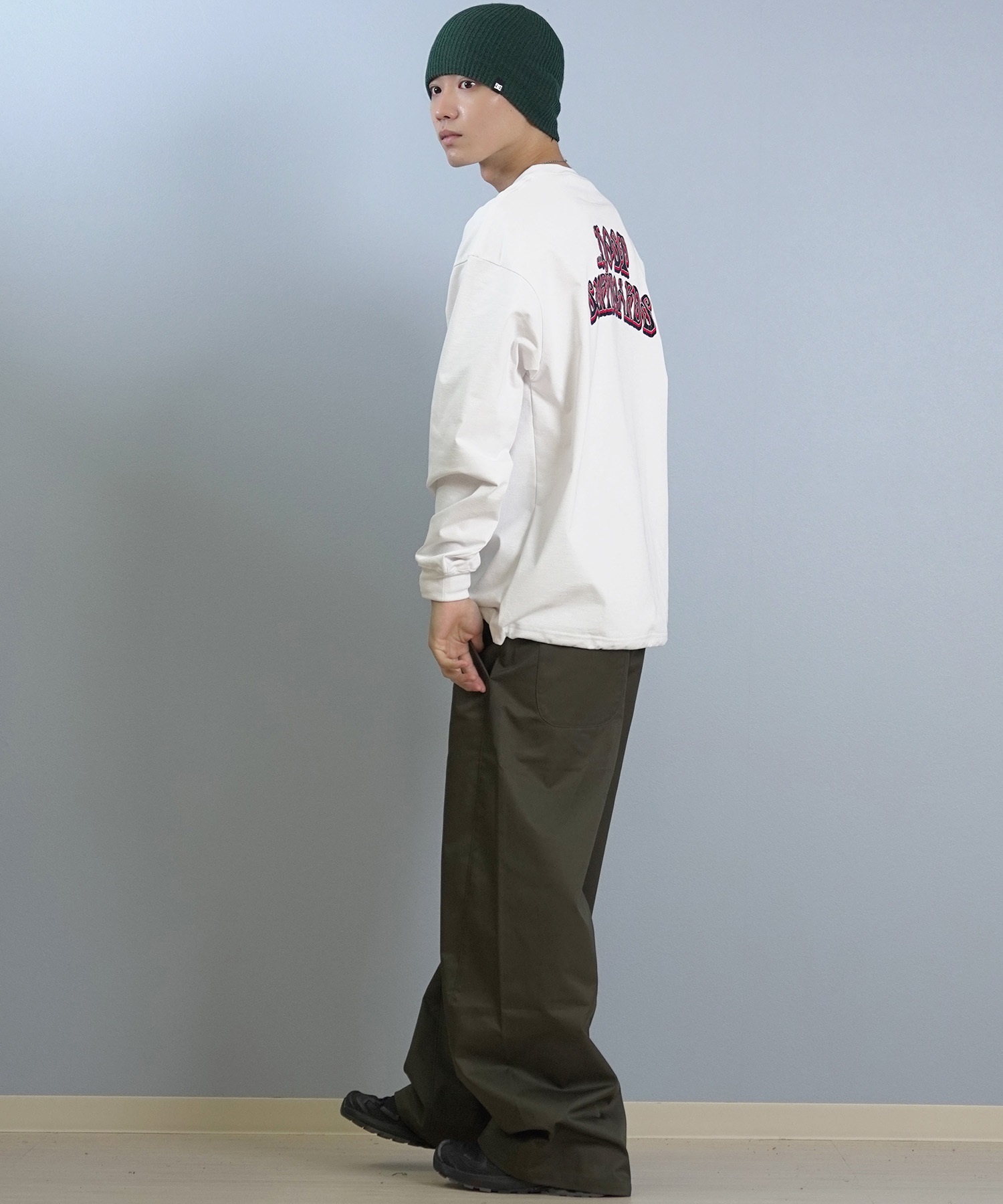 lost ロスト 長袖 Tシャツ ロンT メンズ AIRDRYシリーズ UVカット 遮熱性 吸汗速乾 PISCES LOGO LS TEE L25F-2207 ムラサキスポーツ限定(BLK-M)