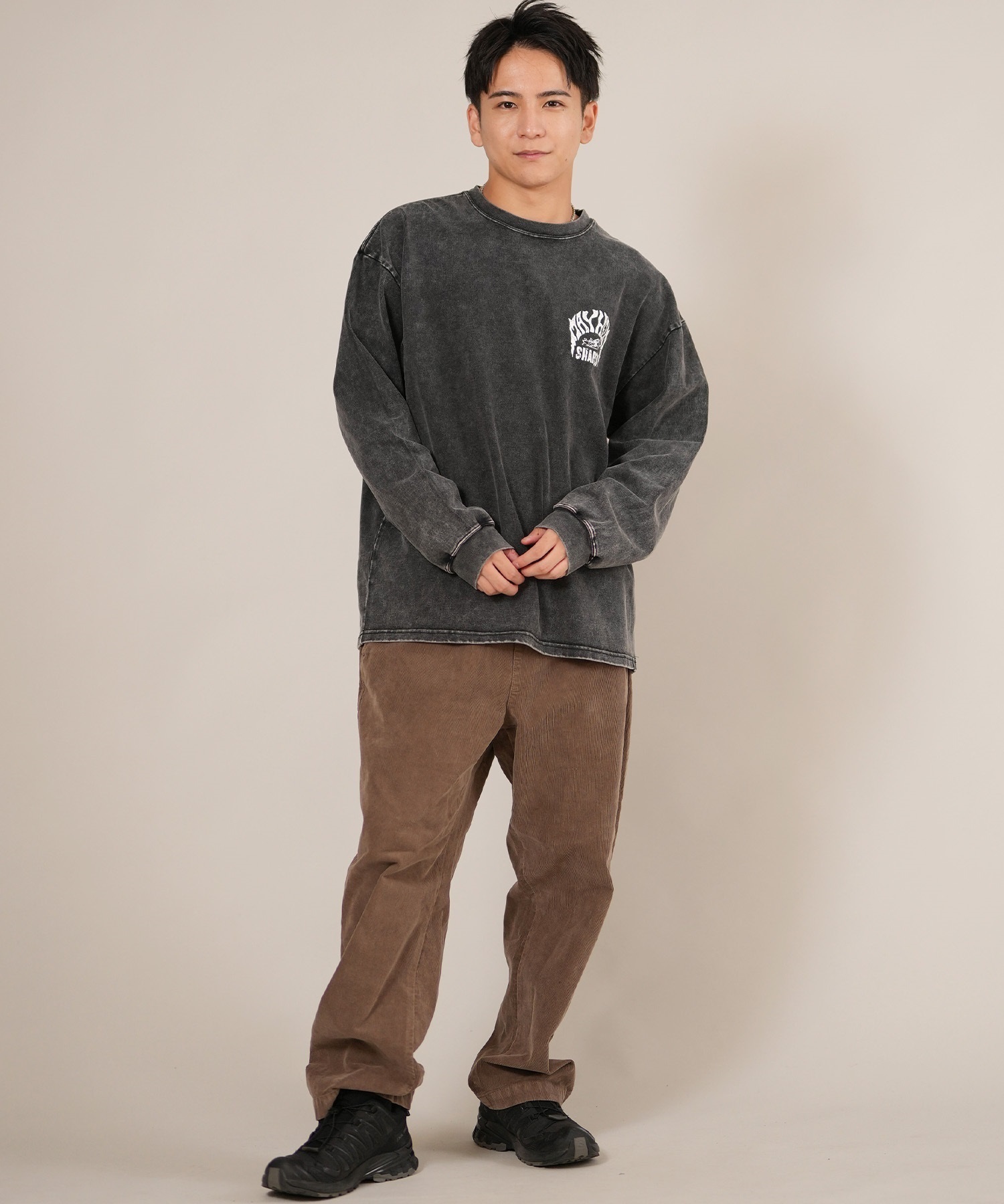 Stone  L/S sweatshirt スウェット　ロンT LOST ロスト 長袖 Tシャツ ロンT メンズ バックプリント ロゴ MEYHEM