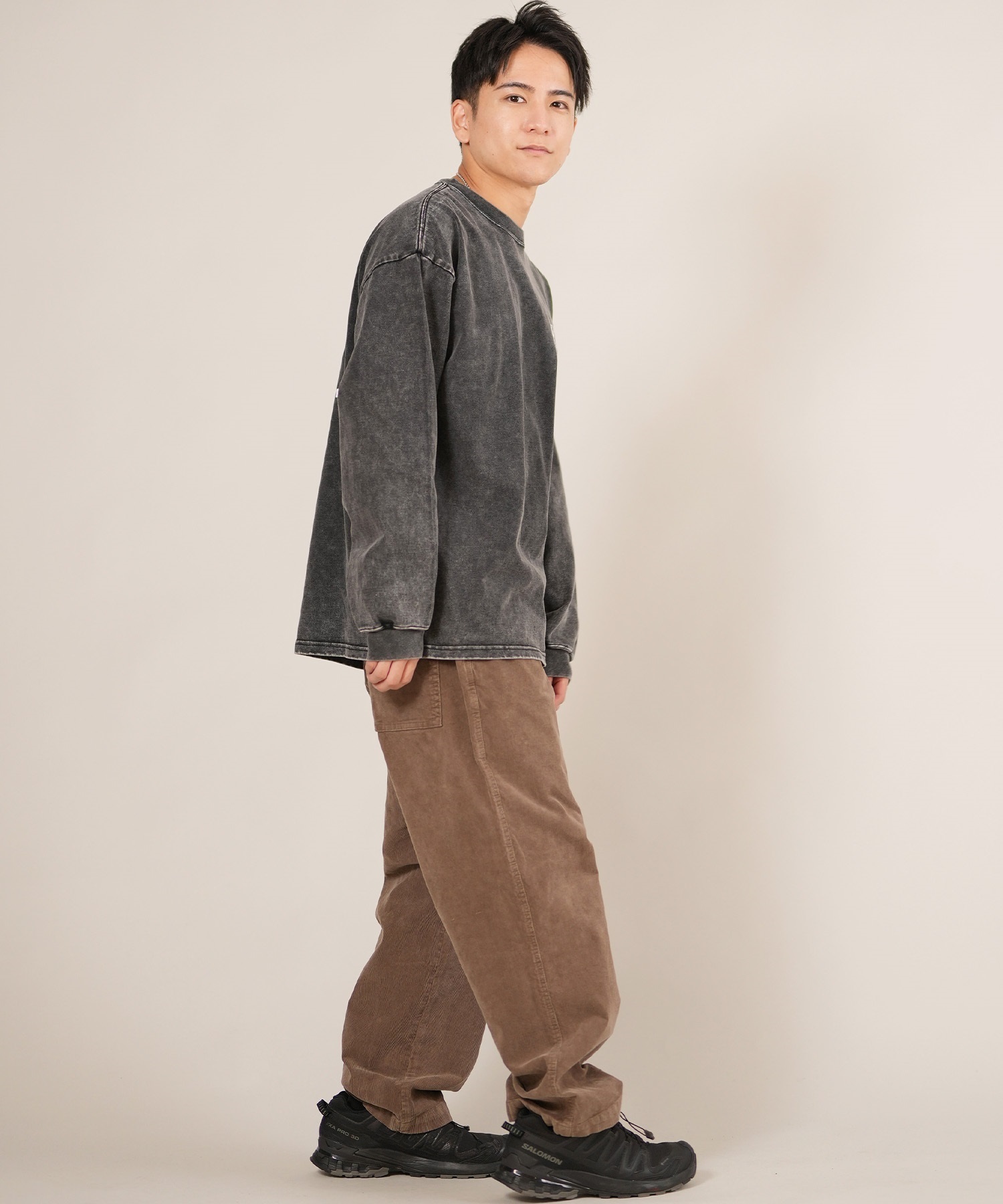LOST ロスト 長袖 Tシャツ ロンT メンズ バックプリント ロゴ MEYHEM