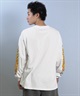 LOST ロスト 長袖 Tシャツ ロンT メンズ 袖プリント 古着風 ヴィンテージ加工 L25F-2204 ムラサキスポーツ限定(WHT-M)