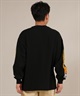 LOST ロスト 長袖 Tシャツ ロンT メンズ 袖プリント 古着風 ヴィンテージ加工 L25F-2204 ムラサキスポーツ限定(WHT-M)
