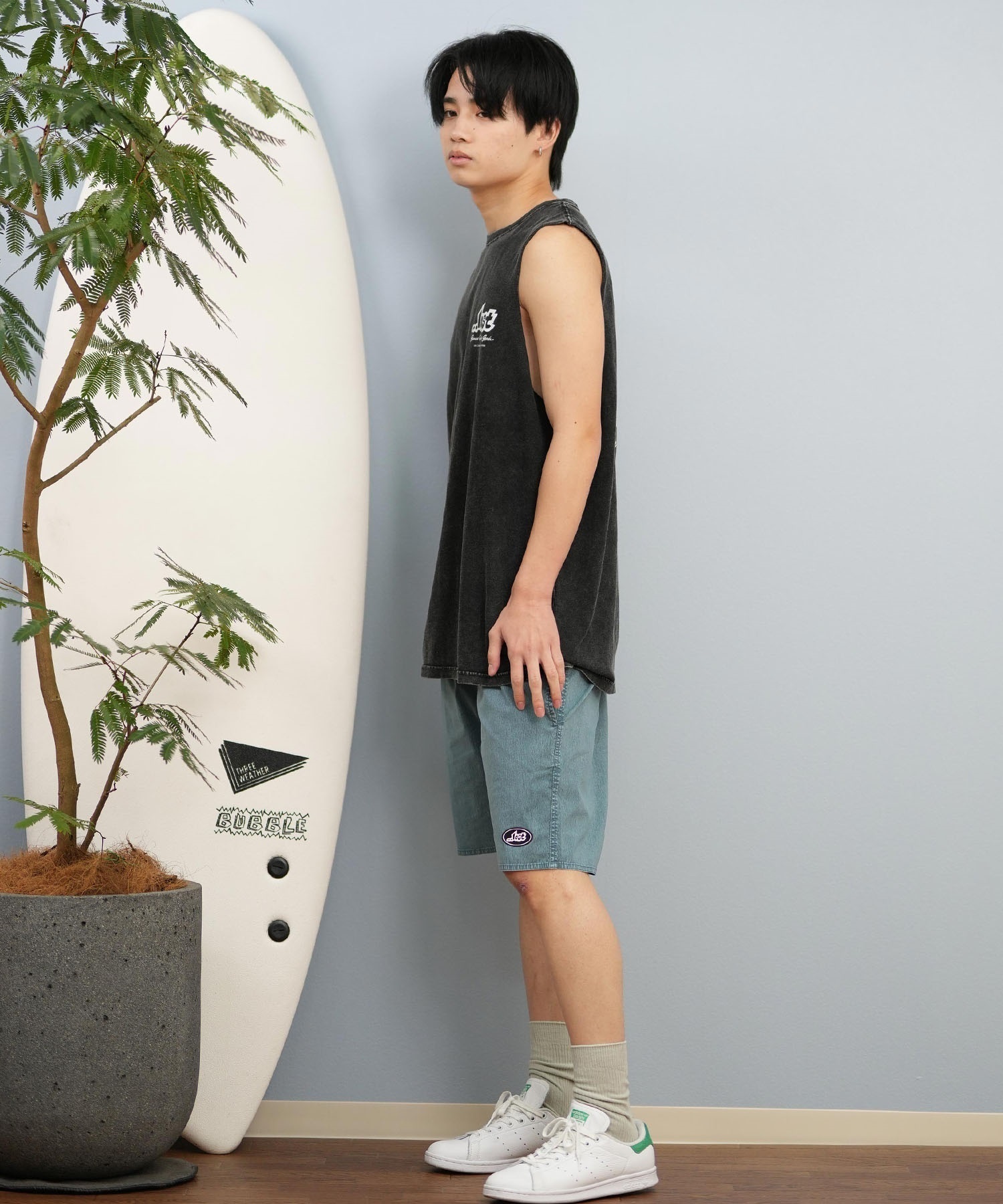 lost ロスト タンクトップ メンズ ノースリーブ バックプリント L25S