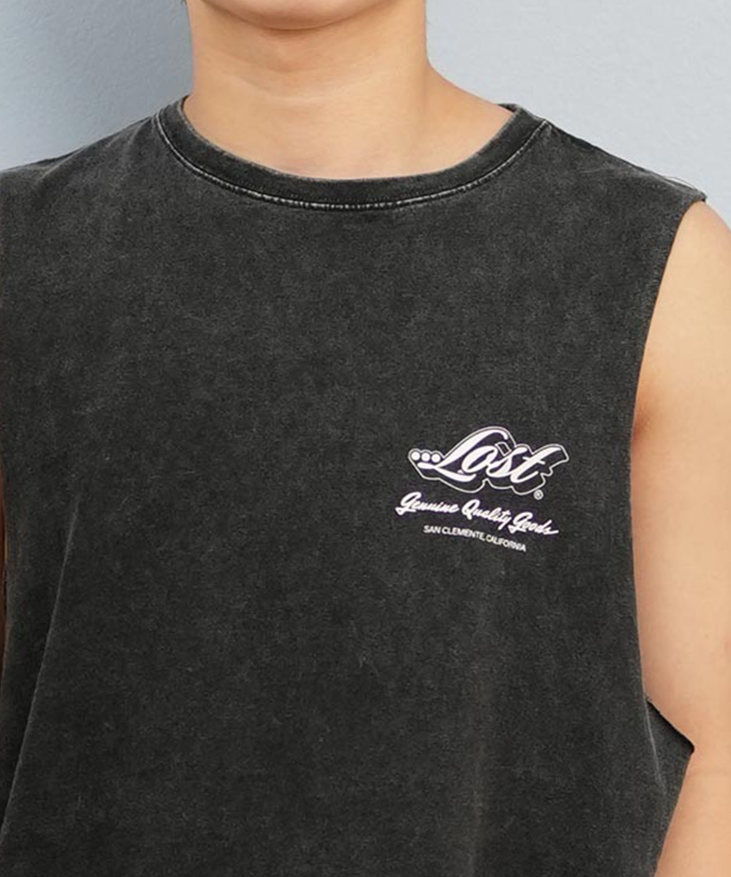 lost ロスト タンクトップ メンズ ノースリーブ バックプリント L25S