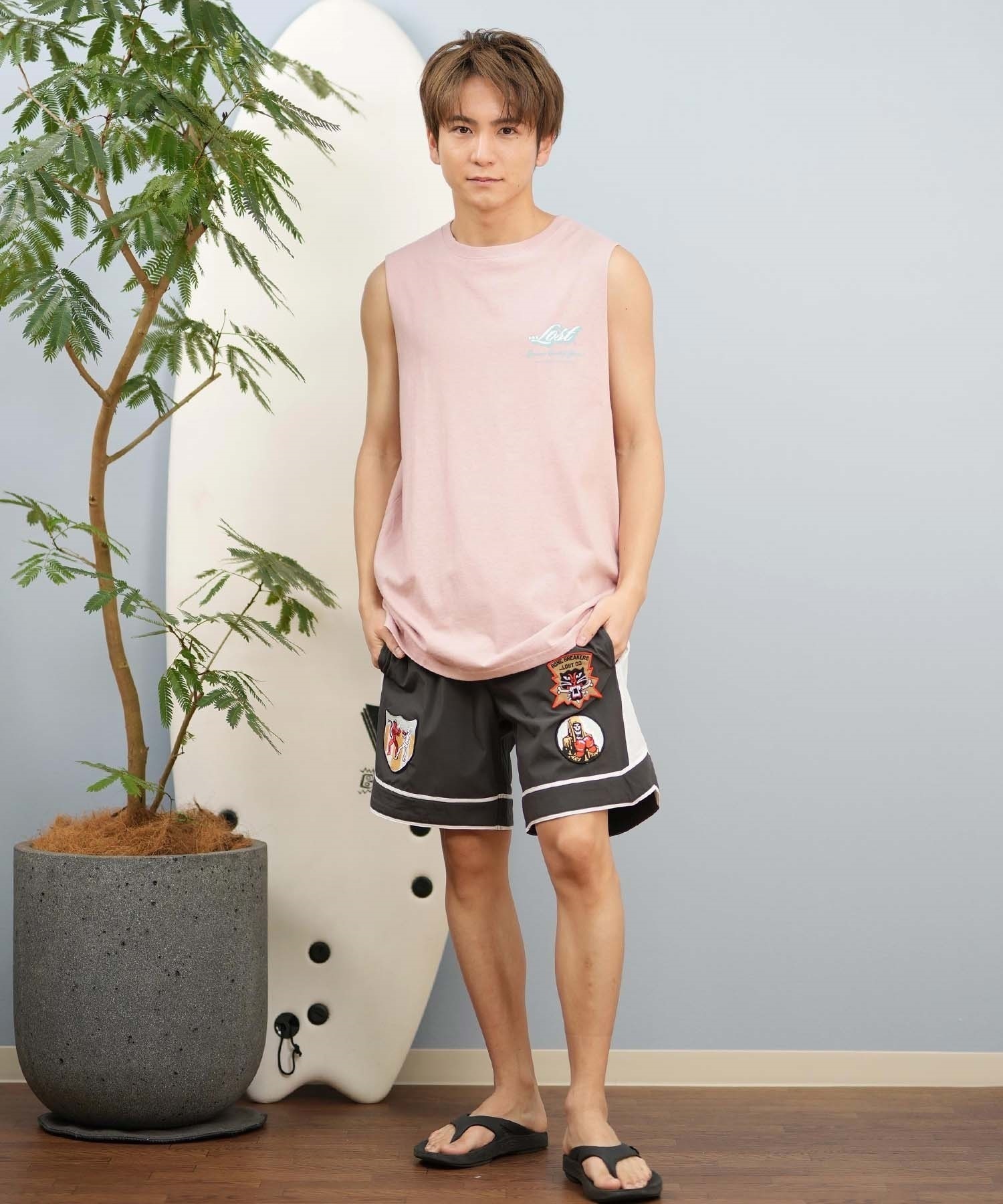 lost ロスト タンクトップ メンズ ノースリーブ バックプリント L25S