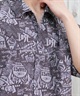 LOST ロスト 半袖シャツ メンズ 総柄 柄シャツ 水陸両用 セットアップ対応 L25S-2401 ムラサキスポーツ限定(BLK-M)