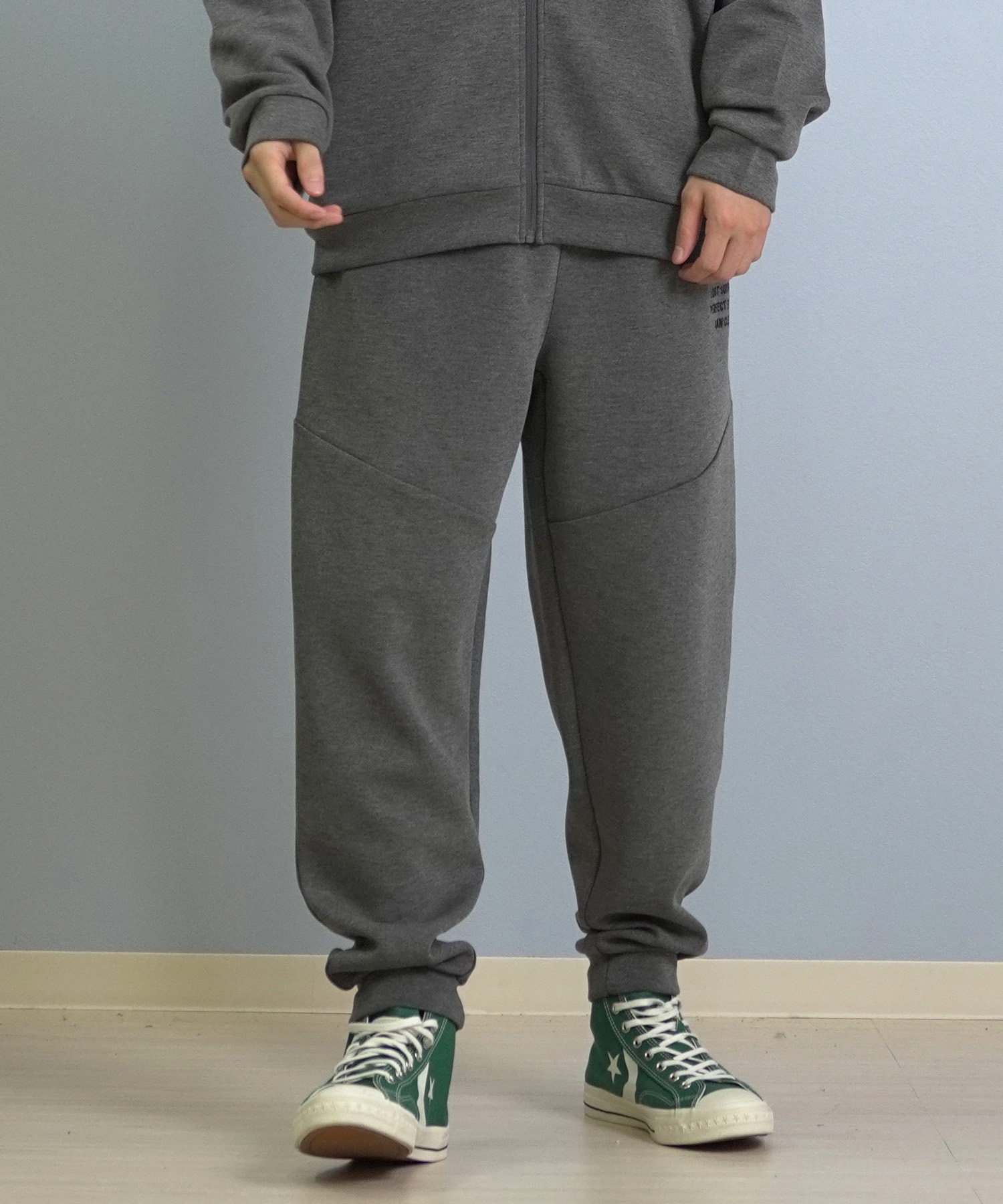 LOST ロスト ロングパンツ メンズ スウェットパンツ ジョガーパンツ セットアップ対応 L25F-3101 ムラサキスポーツ限定(BLK-M)