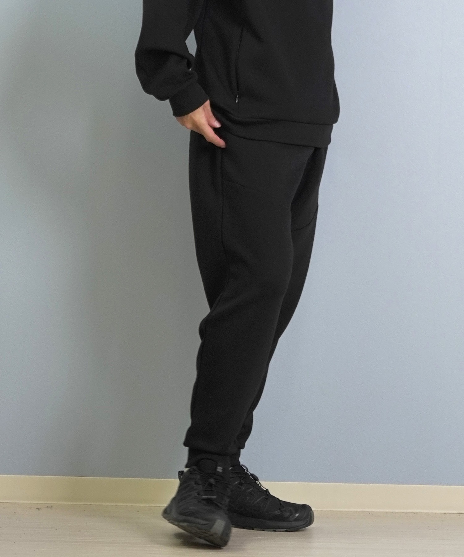 LOST ロスト ロングパンツ メンズ スウェットパンツ ジョガーパンツ セットアップ対応 L25F-3101 ムラサキスポーツ限定(BLK-M)