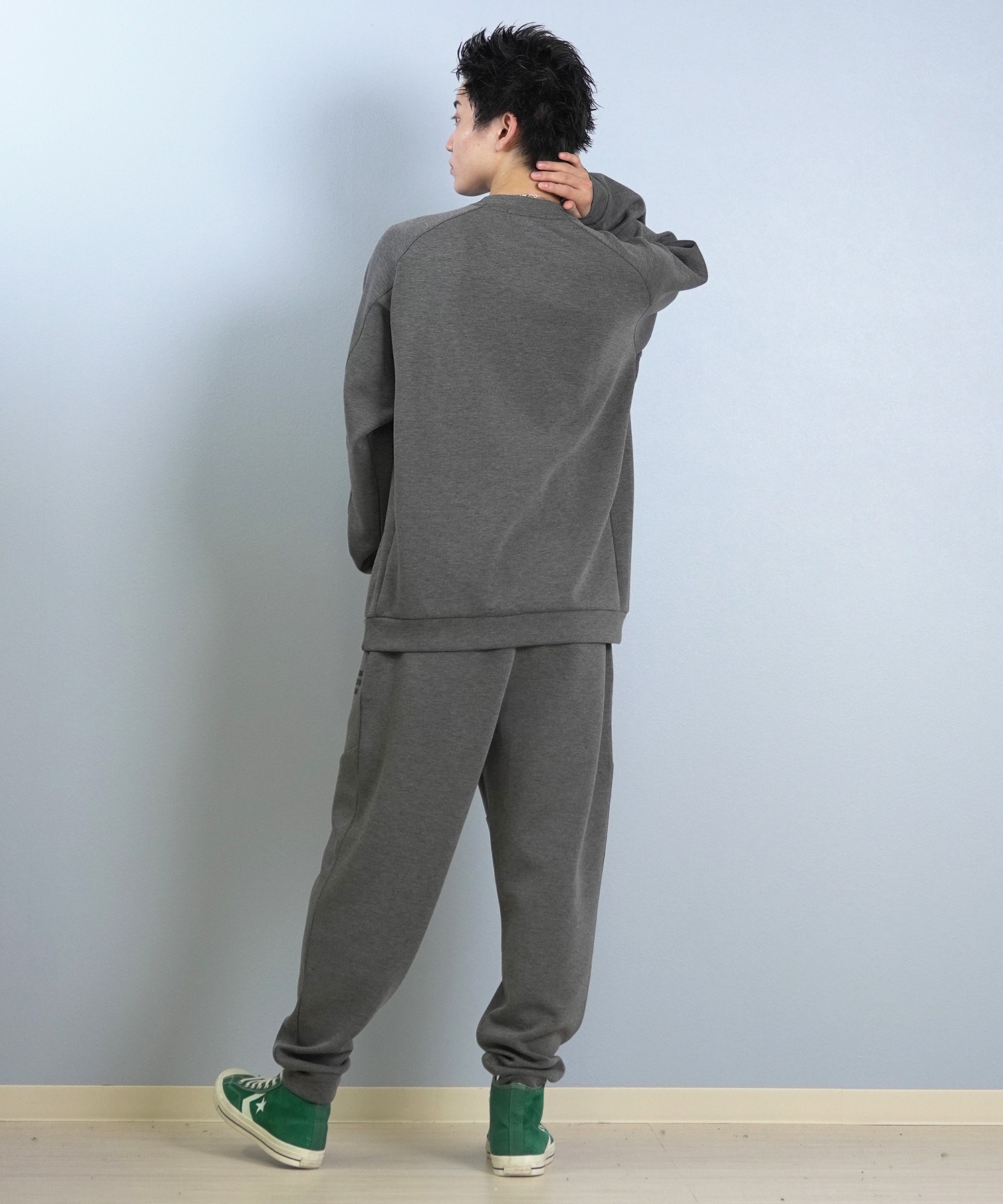 LOST ロスト ロングパンツ メンズ スウェットパンツ ジョガーパンツ セットアップ対応 L25F-3101 ムラサキスポーツ限定(BLK-M)