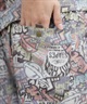 LOST ロスト ショートパンツ メンズ ショーツ 総柄 水陸両用 セットアップ対応 L25S-3301 ムラサキスポーツ限定(BLK-M)