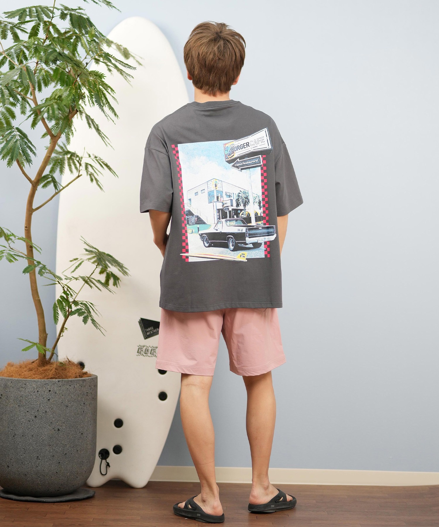 LOST ロスト 水着 海パン トランクス サーフパンツ メンズ WINGS-BS L25S-4102(BLK-M)