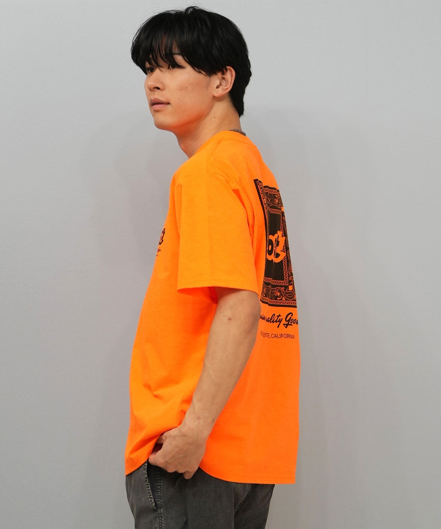 LOST ロスト 水着 ラッシュガード 半袖 Tシャツ メンズ バックプリント