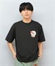 LOST ロスト 水着 ラッシュガード 半袖 Tシャツ メンズ バックプリント 水陸両用 吸水速乾 UVカット L25S-4302 ムラサキスポーツ限定(WHT-M)