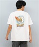 LOST ロスト 水着 ラッシュガード 半袖 Tシャツ メンズ バックプリント 水陸両用 吸水速乾 UVカット L25S-4302 ムラサキスポーツ限定(WHT-M)