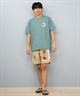 LOST ロスト 水着 ラッシュガード 半袖 Tシャツ メンズ バックプリント 水陸両用 吸水速乾 UVカット L25S-4302 ムラサキスポーツ限定(WHT-M)