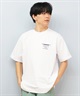 LOST ロスト 水着 ラッシュガード 半袖 Tシャツ メンズ バックプリント 水陸両用 吸水速乾 UVカット L25S-4303 ムラサキスポーツ限定(WHT-M)