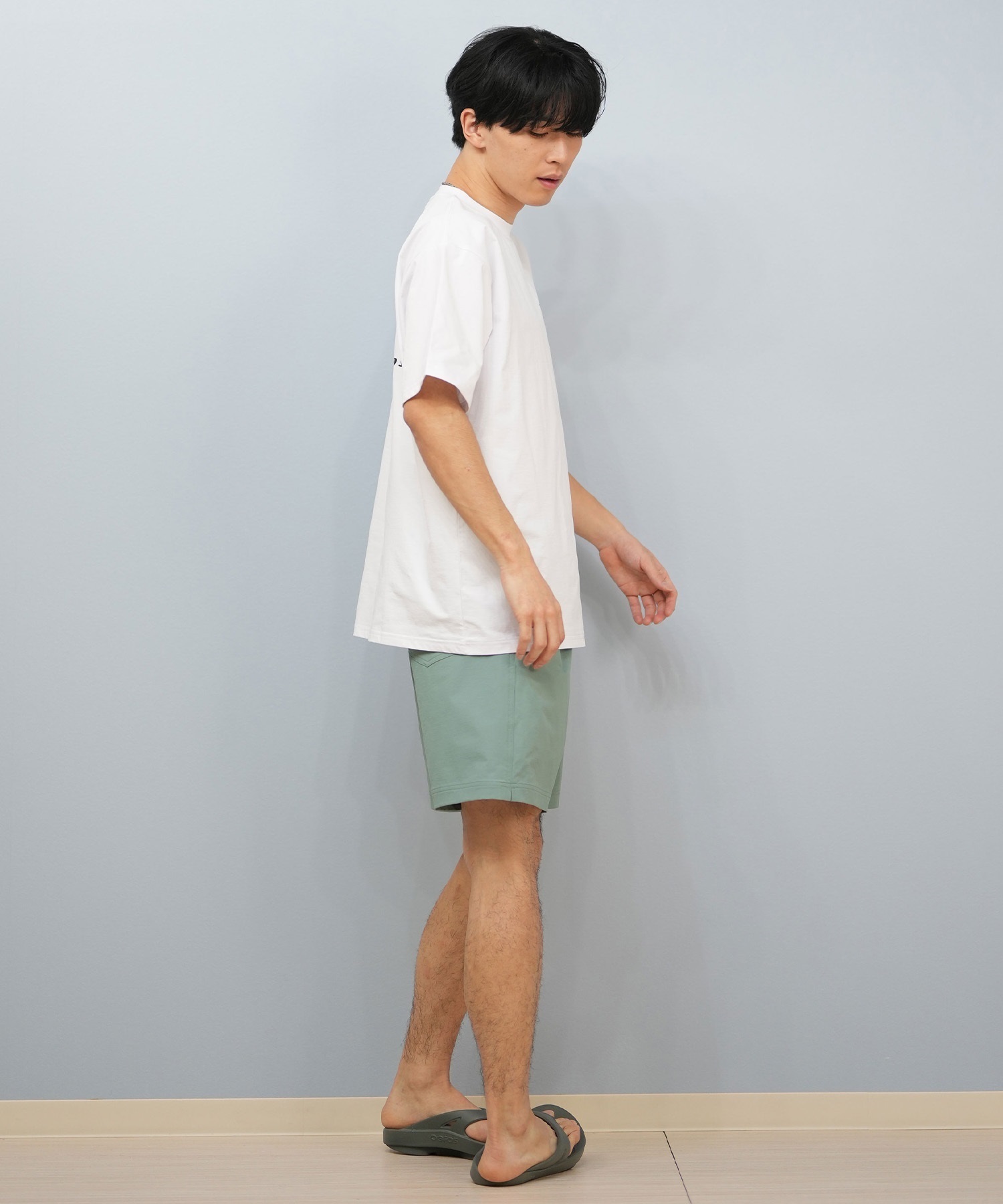 LOST ロスト 水着 ラッシュガード 半袖 Tシャツ メンズ バックプリント 水陸両用 吸水速乾 UVカット L25S-4303 ムラサキスポーツ限定(WHT-M)