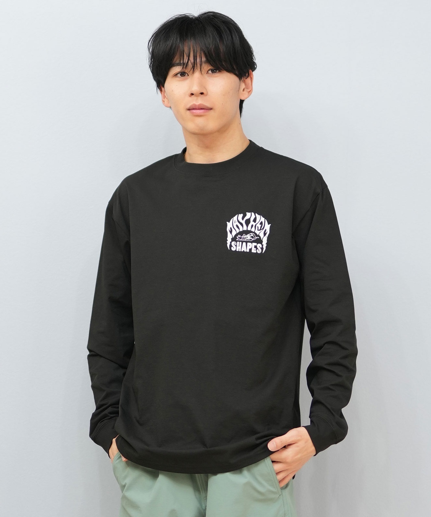 LOST ロスト 水着 ラッシュガード 長袖 Tシャツ ロンT メンズ バック