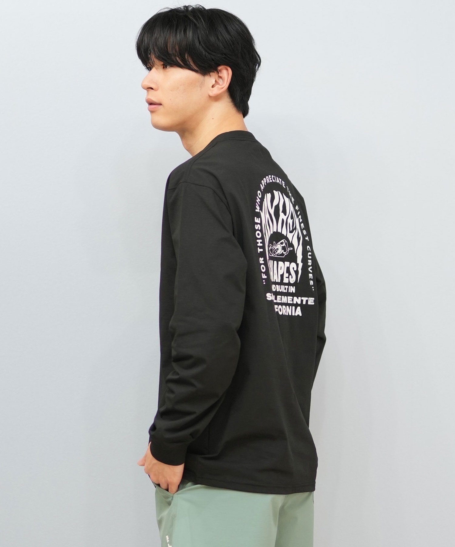 LOST ロスト 水着 ラッシュガード 長袖 Tシャツ ロンT メンズ バック