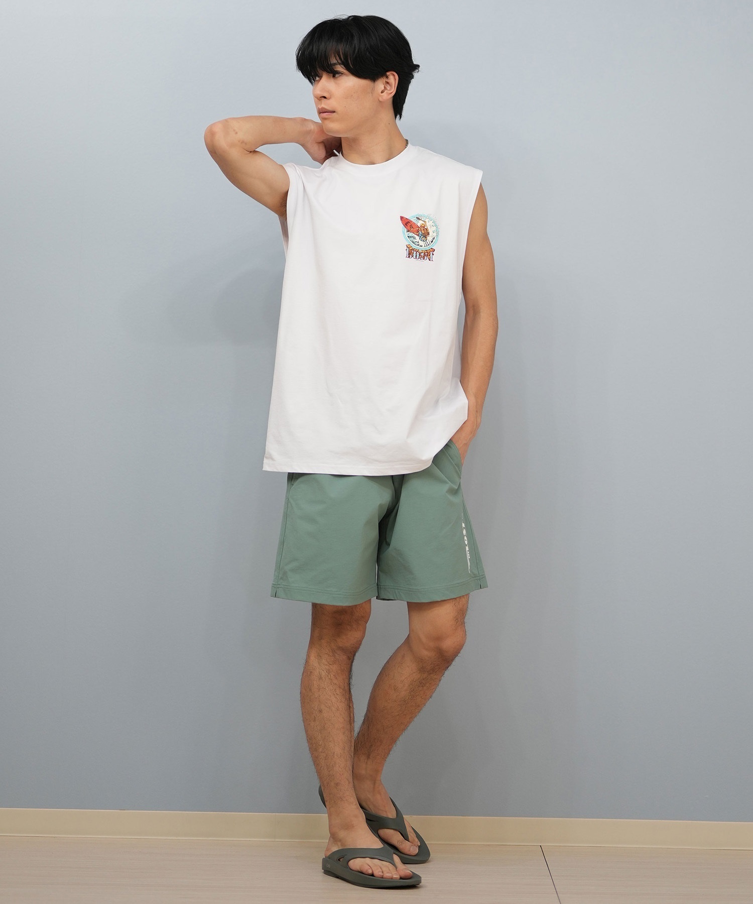 LOST ロスト 水着 ラッシュガード タンクトップ メンズ バックプリント