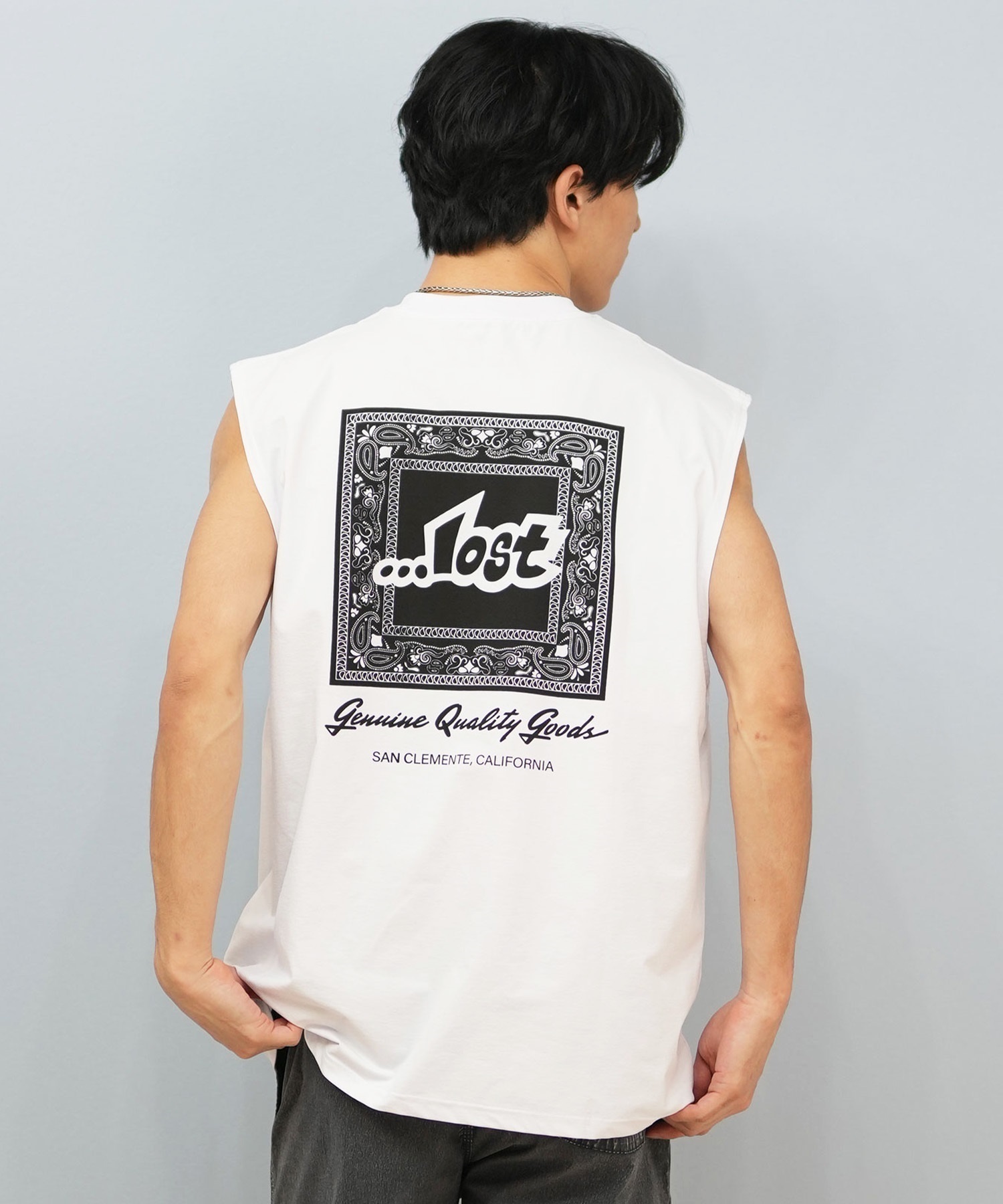 LOST ロスト 水着 ラッシュガード タンクトップ メンズ バックプリント