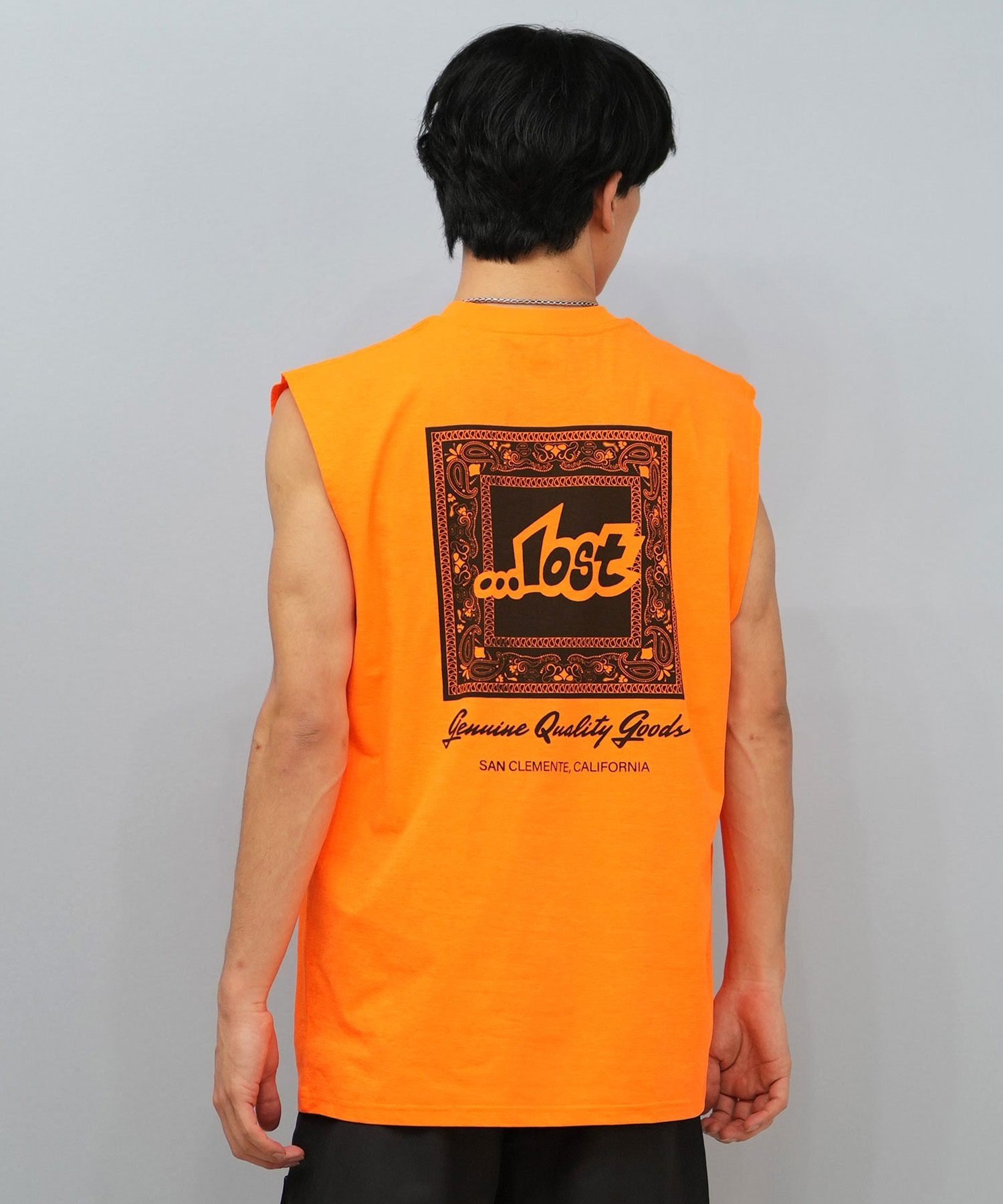 LOST ロスト 水着 ラッシュガード タンクトップ メンズ バックプリント