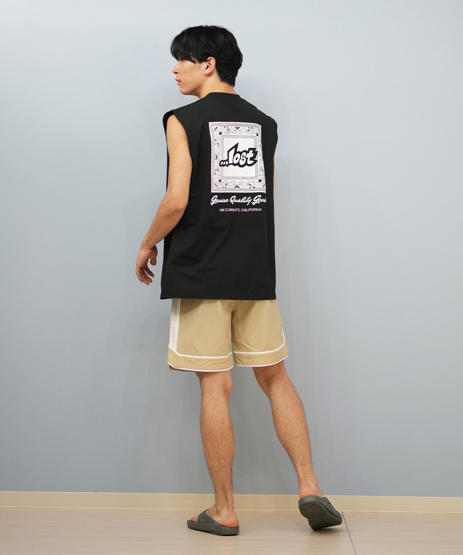 LOST ロスト 水着 ラッシュガード タンクトップ メンズ バックプリント