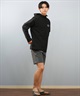 LOST ロスト 水着 ラッシュガード 長袖 Tシャツ ロンT メンズ 水陸両用 フード UVカット L25S-4308 ムラサキスポーツ限定(GRY-M)
