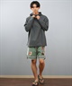 LOST ロスト 水着 ラッシュガード 長袖 Tシャツ ロンT メンズ 水陸両用 フード UVカット L25S-4308 ムラサキスポーツ限定(GRY-M)