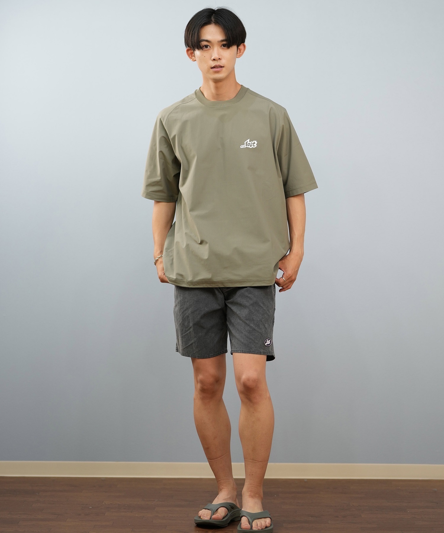LOST ロスト 水着 ラッシュガード 半袖 Tシャツ メンズ 水陸両用