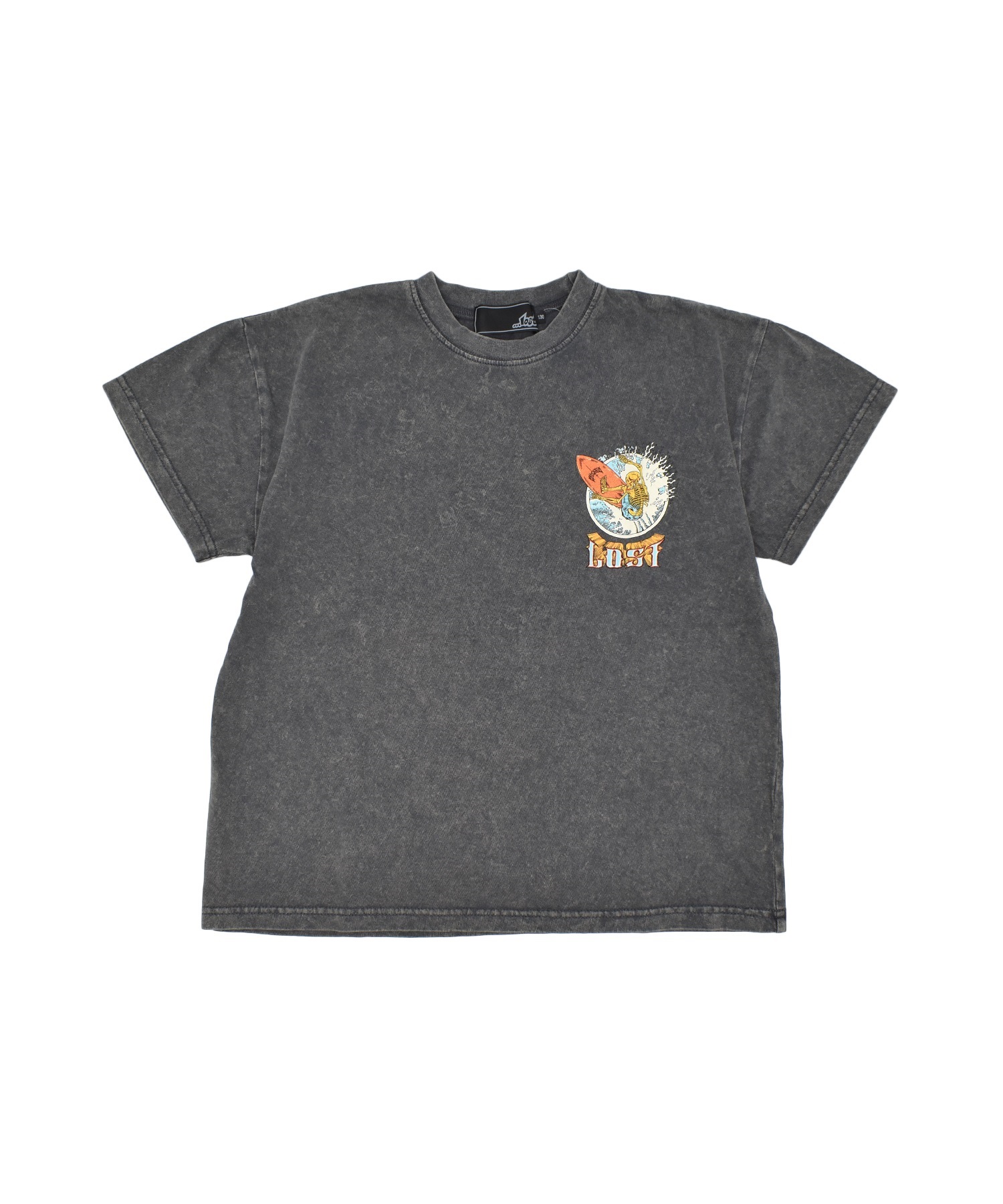 LOST ロスト キッズ 半袖 Tシャツ バックプリント スカル