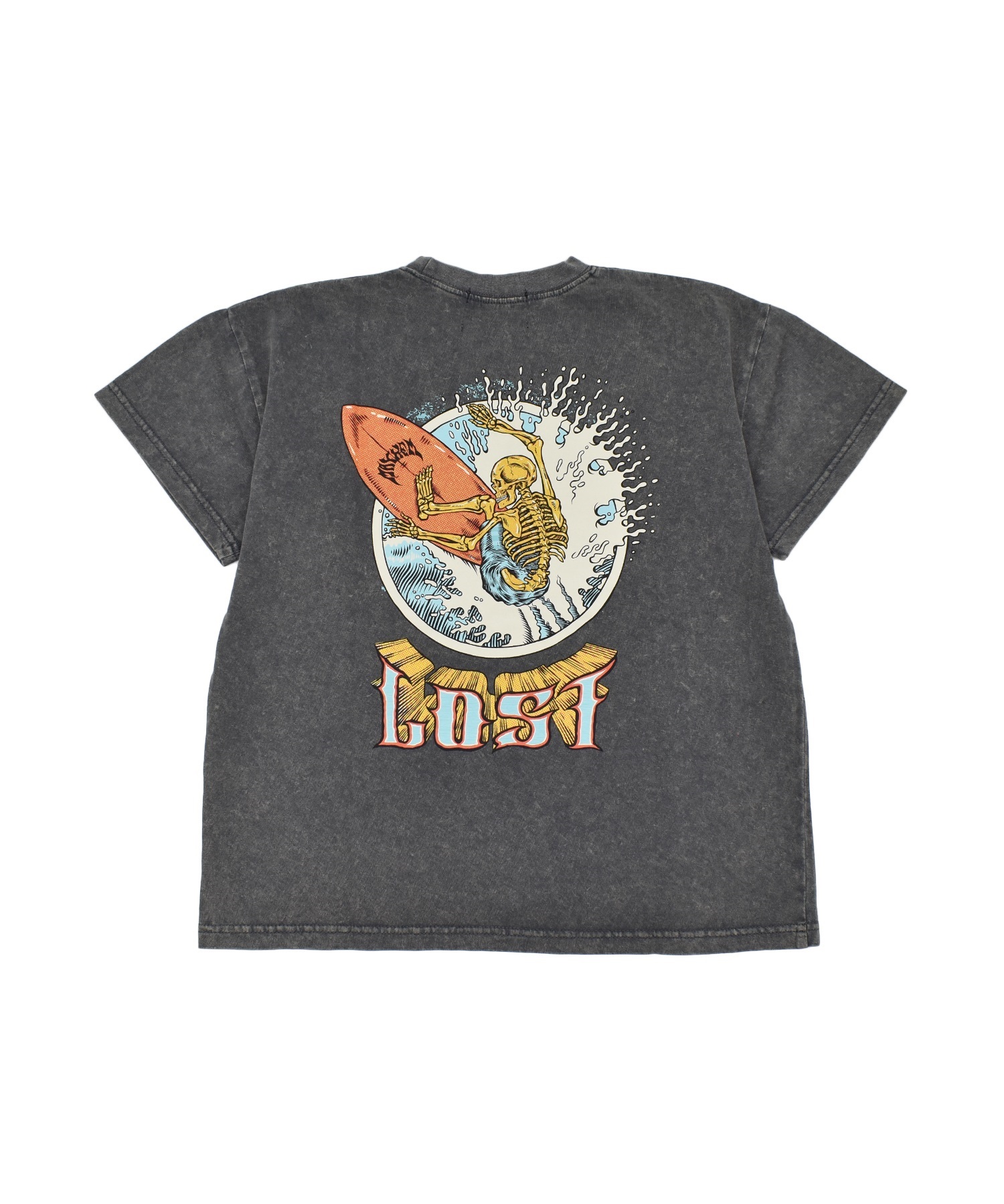 LOST ロスト キッズ 半袖 Tシャツ バックプリント スカル 76150227