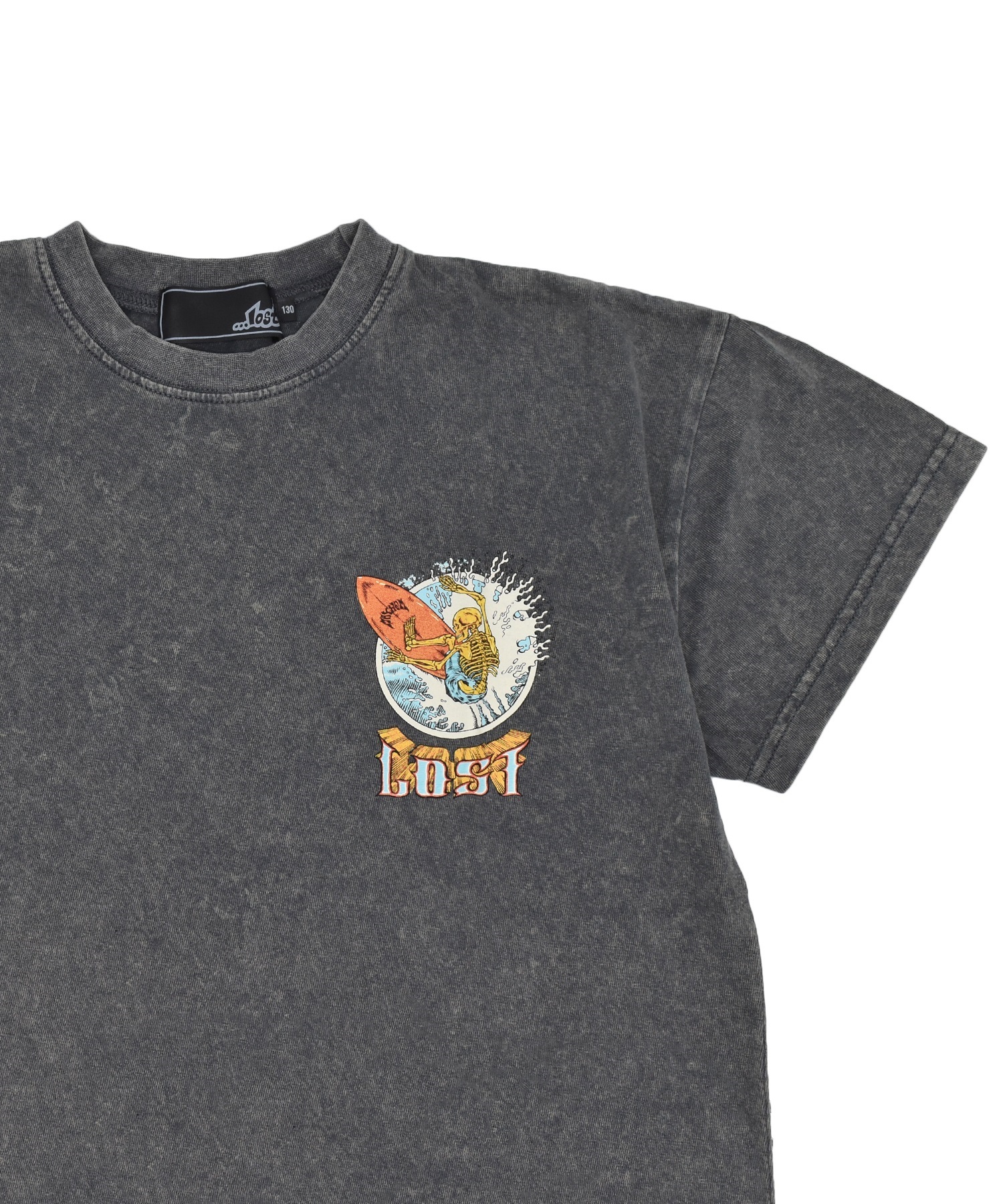 LOST ロスト キッズ 半袖 Tシャツ バックプリント スカル 76150227